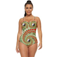 Love Avatars Characters Roles Yin Yang Retro Full Coverage Swimsuit by Paksenen