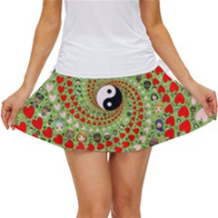 Love Avatars Characters Roles Yin Yang Women s Skort by Paksenen