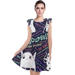 Experience Feeling Clothing Self Tie Up Tunic Dress by Paksenen