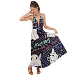 Experience Feeling Clothing Self Backless Maxi Beach Dress by Paksenen