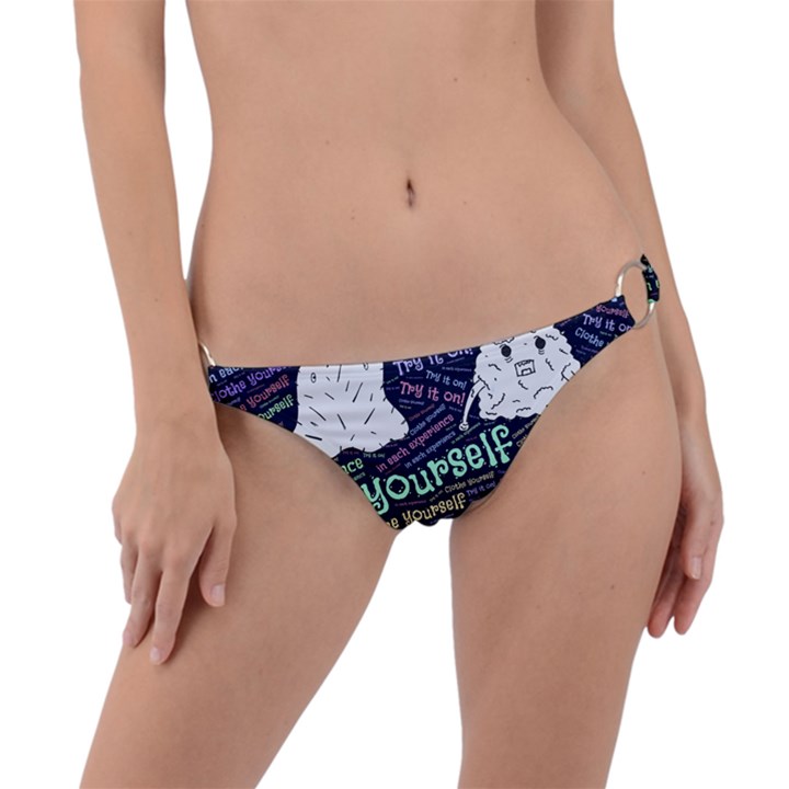 Experience Feeling Clothing Self Ring Detail Bikini Bottoms