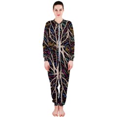 Mental Human Experience Mindset Pattern Onepiece Jumpsuit (ladies)