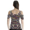 Mental Human Experience Mindset Pattern Butterfly Sleeve Cutout T-Shirt  View2