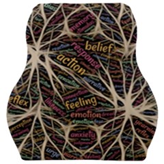 Mental Human Experience Mindset Pattern Car Seat Velour Cushion  by Paksenen