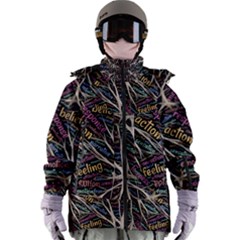 Mental Human Experience Mindset Pattern Women s Zip Ski And Snowboard Waterproof Breathable Jacket by Paksenen