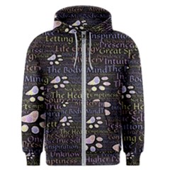 Footprints Path Mystery Unknown Men s Zipper Hoodie by Paksenen