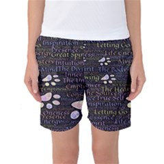 Footprints Path Mystery Unknown Women s Basketball Shorts by Paksenen