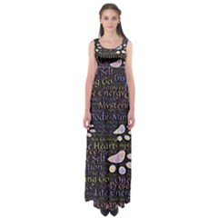 Footprints Path Mystery Unknown Empire Waist Maxi Dress by Paksenen