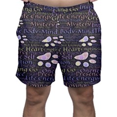 Footprints Path Mystery Unknown Men s Shorts by Paksenen