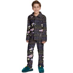 Footprints Path Mystery Unknown Kids  Long Sleeve Velvet Pajamas Set by Paksenen