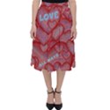 Love Hearts Valentine Red Symbol Classic Midi Skirt View1