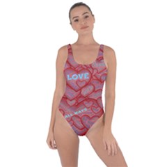 Love Hearts Valentine Red Symbol Bring Sexy Back Swimsuit by Paksenen