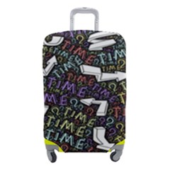 Time Nonlinear Curved Undirected Luggage Cover (small) by Paksenen