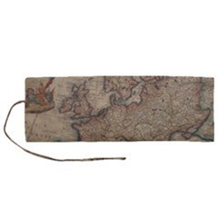 Old Vintage Classic Map Of Europe Roll Up Canvas Pencil Holder (m) by Paksenen