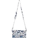 Indigo Watercolor Floral Seamless-pattern Mini Crossbody Handbag View1