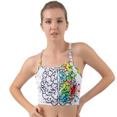 Brain Mind Psychology Idea Drawing Mini Tank Bikini Top by Loisa77