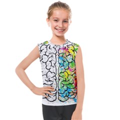 Brain Mind Psychology Idea Drawing Kids  Mesh Tank Top by Loisa77