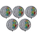 Brain Mind Psychology Idea Drawing Mini Round Pill Box (Pack of 5) View1