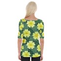 Bloom Flowering Yellow Blade Green Wide Neckline T-Shirt View2