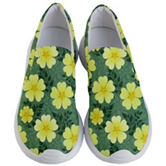 Bloom Flowering Yellow Blade Green Women s Lightweight Slip Ons by Loisa77