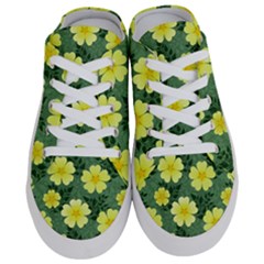 Bloom Flowering Yellow Blade Green Half Slippers by Loisa77