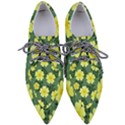 Bloom Flowering Yellow Blade Green Pointed Oxford Shoes View1