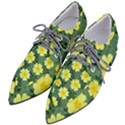 Bloom Flowering Yellow Blade Green Pointed Oxford Shoes View2