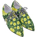 Bloom Flowering Yellow Blade Green Pointed Oxford Shoes View3