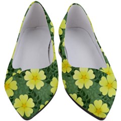 Bloom Flowering Yellow Blade Green Women s Block Heels  by Loisa77