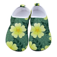 Bloom Flowering Yellow Blade Green Men s Sock-style Water Shoes by Loisa77