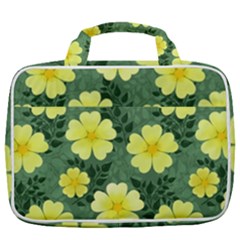 Bloom Flowering Yellow Blade Green Travel Toiletry Bag With Hanging Hook by Loisa77