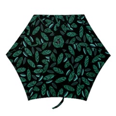 Leaves Pattern Abstract Blade Mini Folding Umbrellas by Loisa77