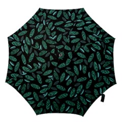 Leaves Pattern Abstract Blade Hook Handle Umbrellas (medium) by Loisa77