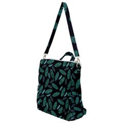 Leaves Pattern Abstract Blade Crossbody Backpack by Loisa77