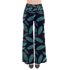 Leaves Pattern Abstract Blade So Vintage Palazzo Pants by Loisa77