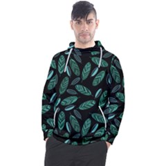 Leaves Pattern Abstract Blade Men s Pullover Hoodie