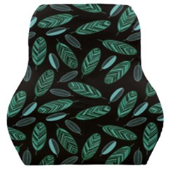 Leaves Pattern Abstract Blade Car Seat Back Cushion  by Loisa77