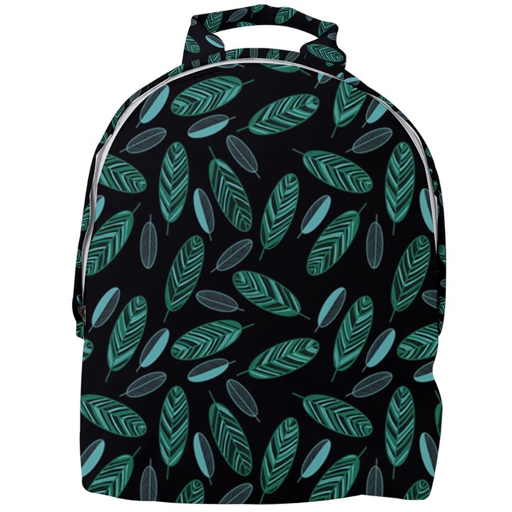 Leaves Pattern Abstract Blade Mini Full Print Backpack