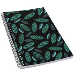 Leaves Pattern Abstract Blade 5 5  X 8 5  Notebook by Loisa77