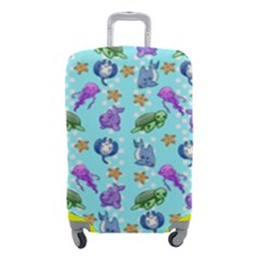 Sea Ocean Sealife Turtle Jellyfish Luggage Cover (small) by Loisa77