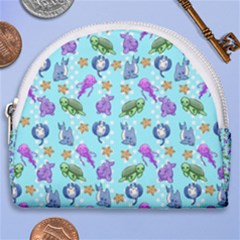 Sea Ocean Sealife Turtle Jellyfish Horseshoe Style Canvas Pouch by Loisa77