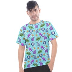 Sea Ocean Sealife Turtle Jellyfish Men s Sport Top by Loisa77