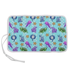 Sea Ocean Sealife Turtle Jellyfish Pen Storage Case (m) by Loisa77