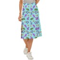 Sea Ocean Sealife Turtle Jellyfish Midi Panel Skirt View1