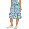 Sea Ocean Sealife Turtle Jellyfish Midi Panel Skirt View2