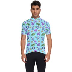 Sea Ocean Sealife Turtle Jellyfish Men s Short Sleeve Cycling Jersey by Loisa77