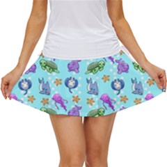 Sea Ocean Sealife Turtle Jellyfish Women s Skort by Loisa77