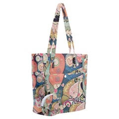 Whimsical Colorful Young Girl Everyday Shoulder Bag With Pouch Bag by Loisa77