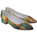 Whimsical Mushrooms Colorful Patterns Women s Block Heels  View3