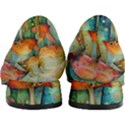 Whimsical Mushrooms Colorful Patterns Women s Block Heels  View4